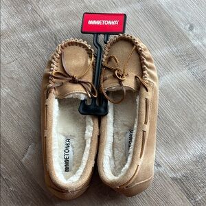 Minnetonka Tan Moccasins